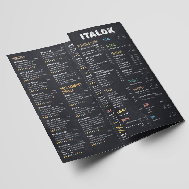 Étlap, itallap
