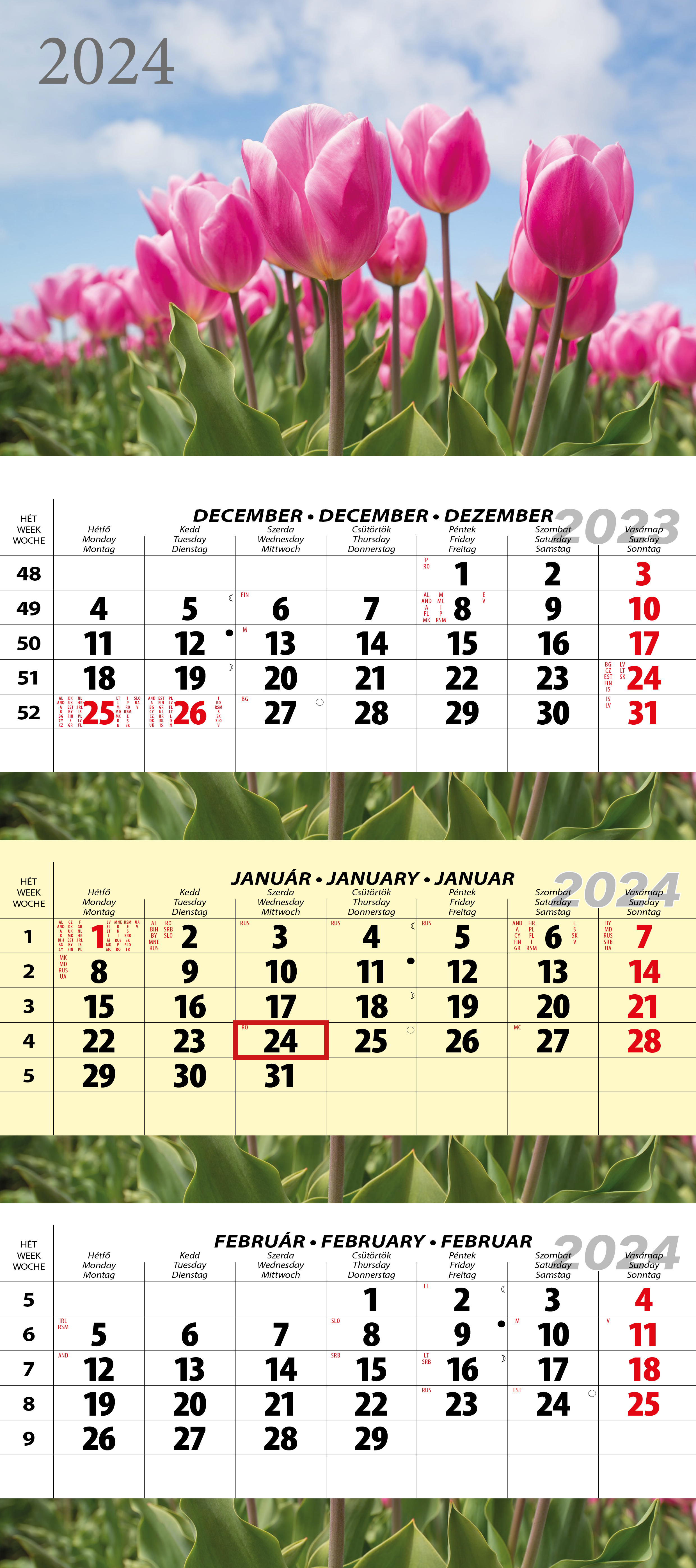 Óriás speditőr naptár